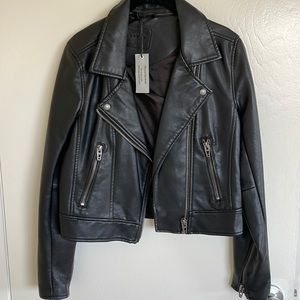 NWT Black Leather Jacket